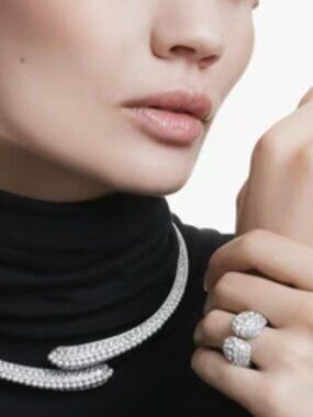 Swarovski Diamond Cocktail Ring Size 8